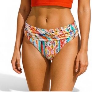 La Blanca Womens Banded Hipster Swim Bikini Bottom NWT Sz: 14